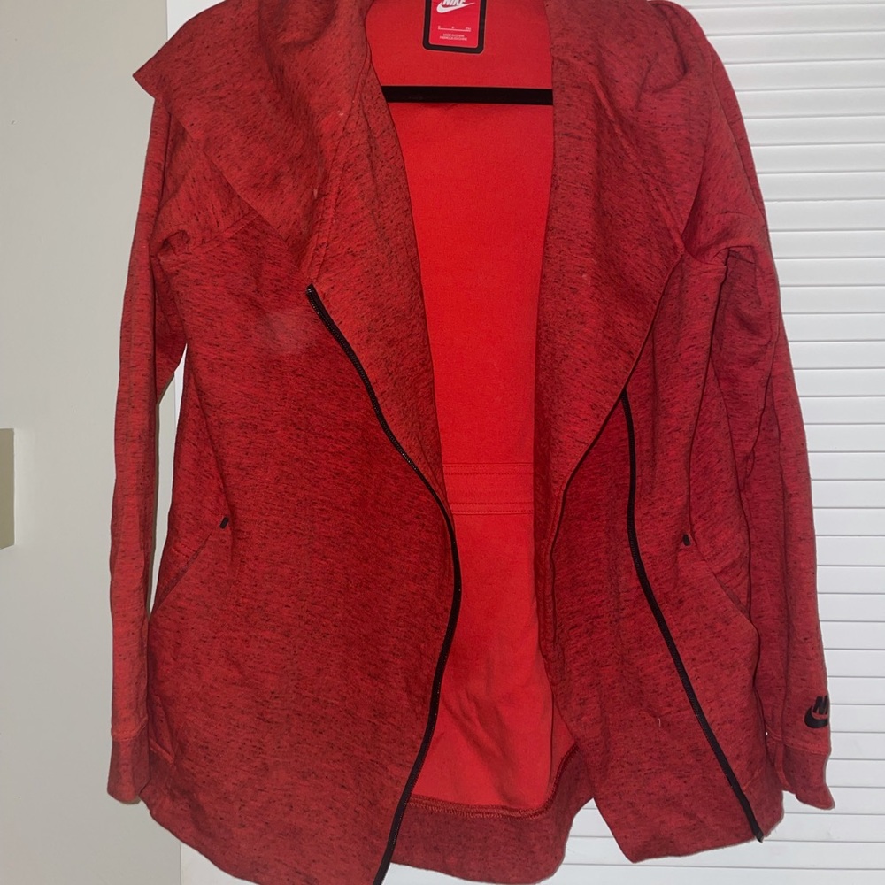 Nike Side Zip Jacket Red Small